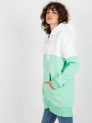 Спортен суитшърт с цип – Светлозелен – 317998