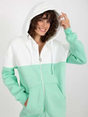 Спортен суитшърт с цип – Светлозелен – 317998