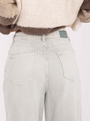 Стилни дънкови панталони – Светлосив – 957783