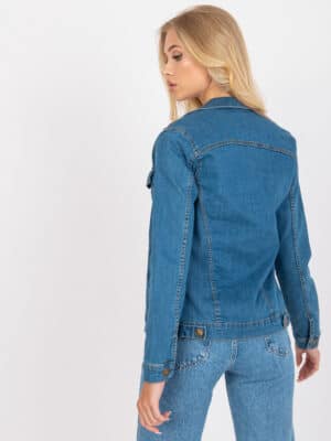 Стилно дънково яке – Син – 199747