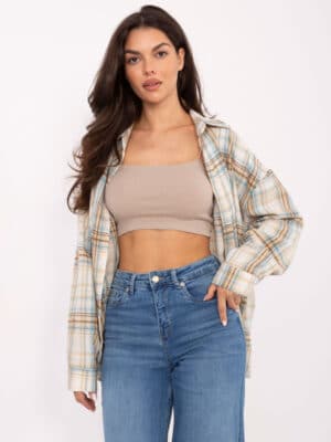 Стилни дънкови панталони – Тъмносин – 946190