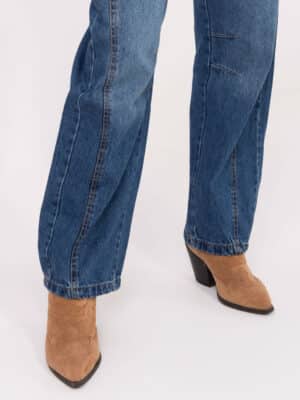 Стилни дънкови панталони – Тъмносин – 946626