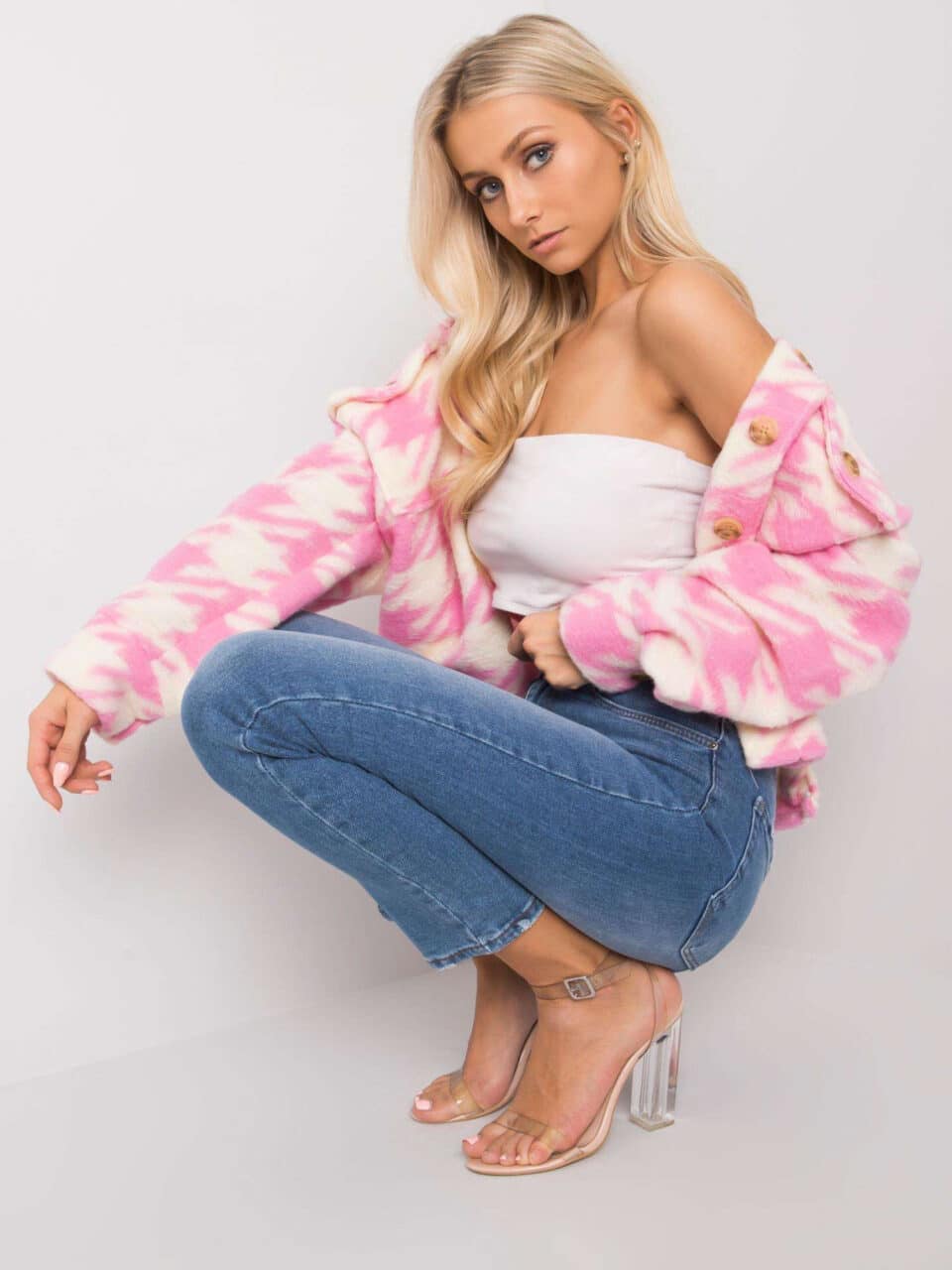 Стилни дънкови гащи – Тъмносин – 083497