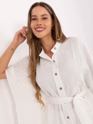 Шикозен летен комплект – Бял – 044434