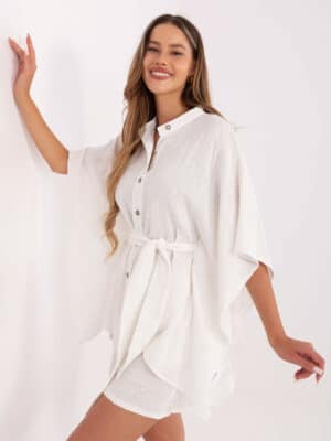 Шикозен летен комплект – Бял – 044434