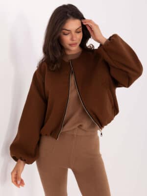Стилно преходно яке – Кафяв – 050978