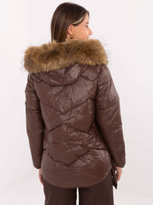 Стилно зимно яке – Кафяв – 061363