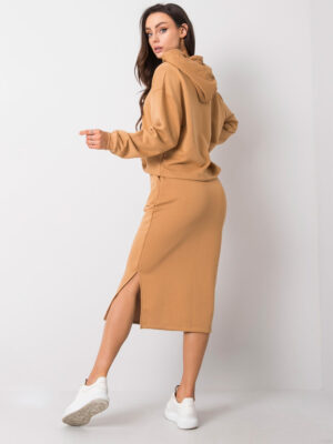 Ежедневен комплект пола и суитшърт – Бежов – 06882