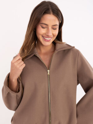 Шикозно преходно яке – Тъмно бежов – 062322