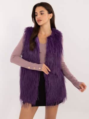 Елегантен елек – Тъмно лилав – 558940