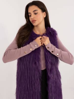 Елегантен елек – Тъмно лилав – 558940