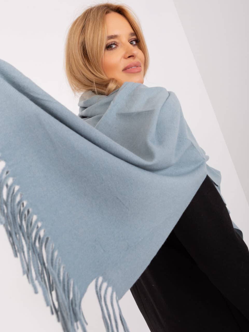 Стилен шал – Светлозелен – 457908