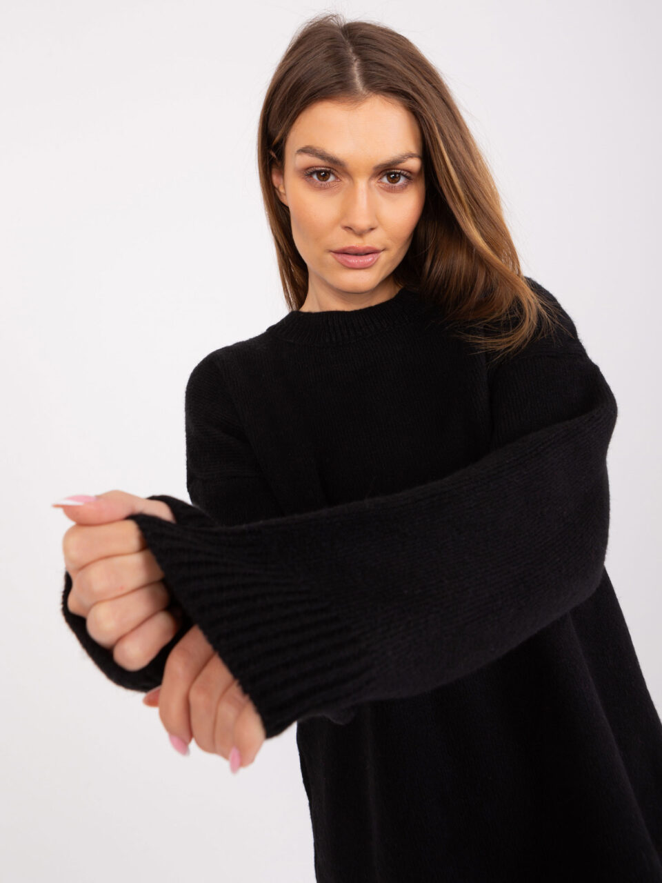 Елегантна дамска рокля – Черен – 487882