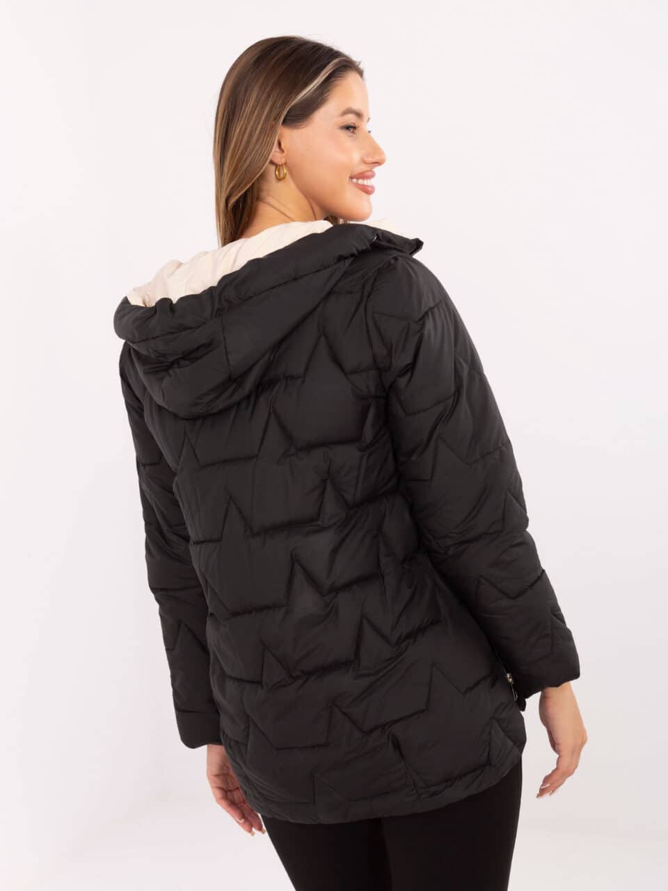 Стилна преходна якета – Черен – 043246