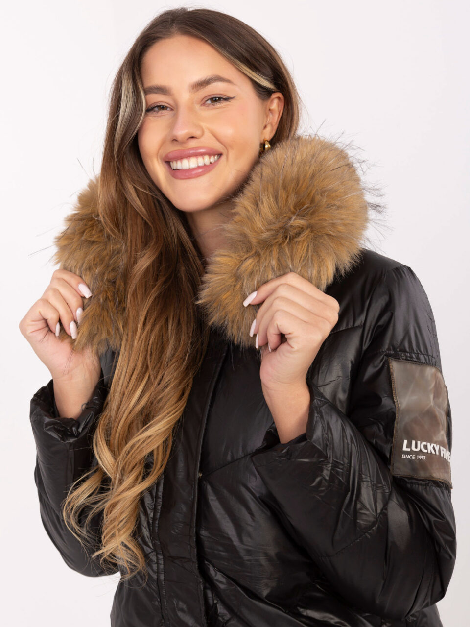 Стилна зимна яке – Черен – 061301