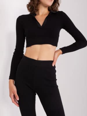 Стилен дамски клин – Черен – 478903