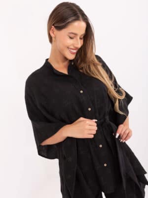 Стилен летен комплект – Черен – 044410