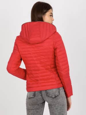 Стилно преходно якета – Червен – 382286