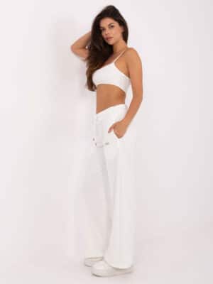 Стилни спортни панталони – Бял – 050480
