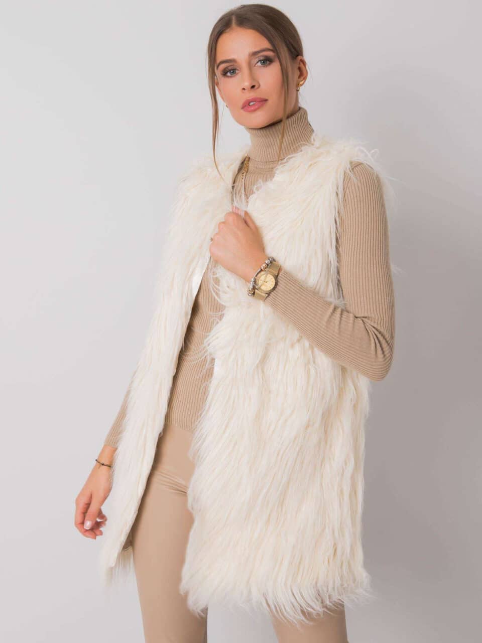 Шикозна жилетка – Екрю – 750192