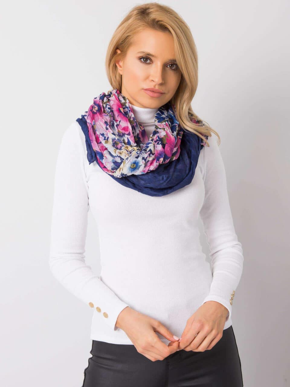 Елегантна шал – Тъмносин – 69484