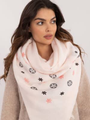 Елегантен дамски шал – Бял – 571703