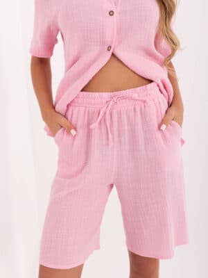 Стилен летен комплект – Светлорозов – 045035