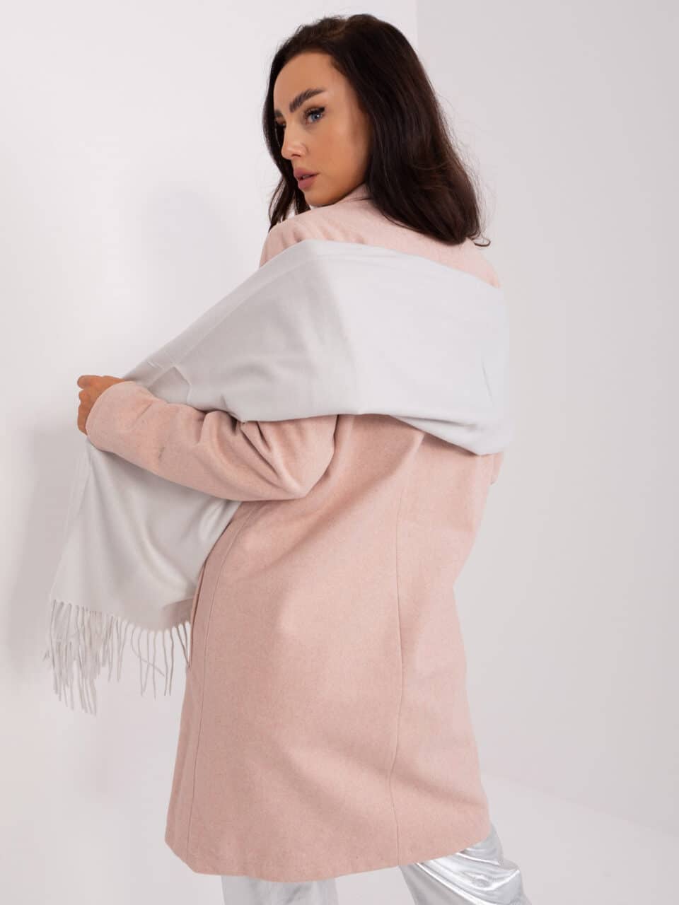 Стилен шал – Светлосив – 457823