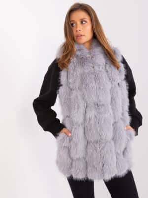 Елегантен елек – Сив – 462285