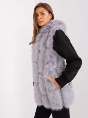 Елегантен елек – Сив – 462285