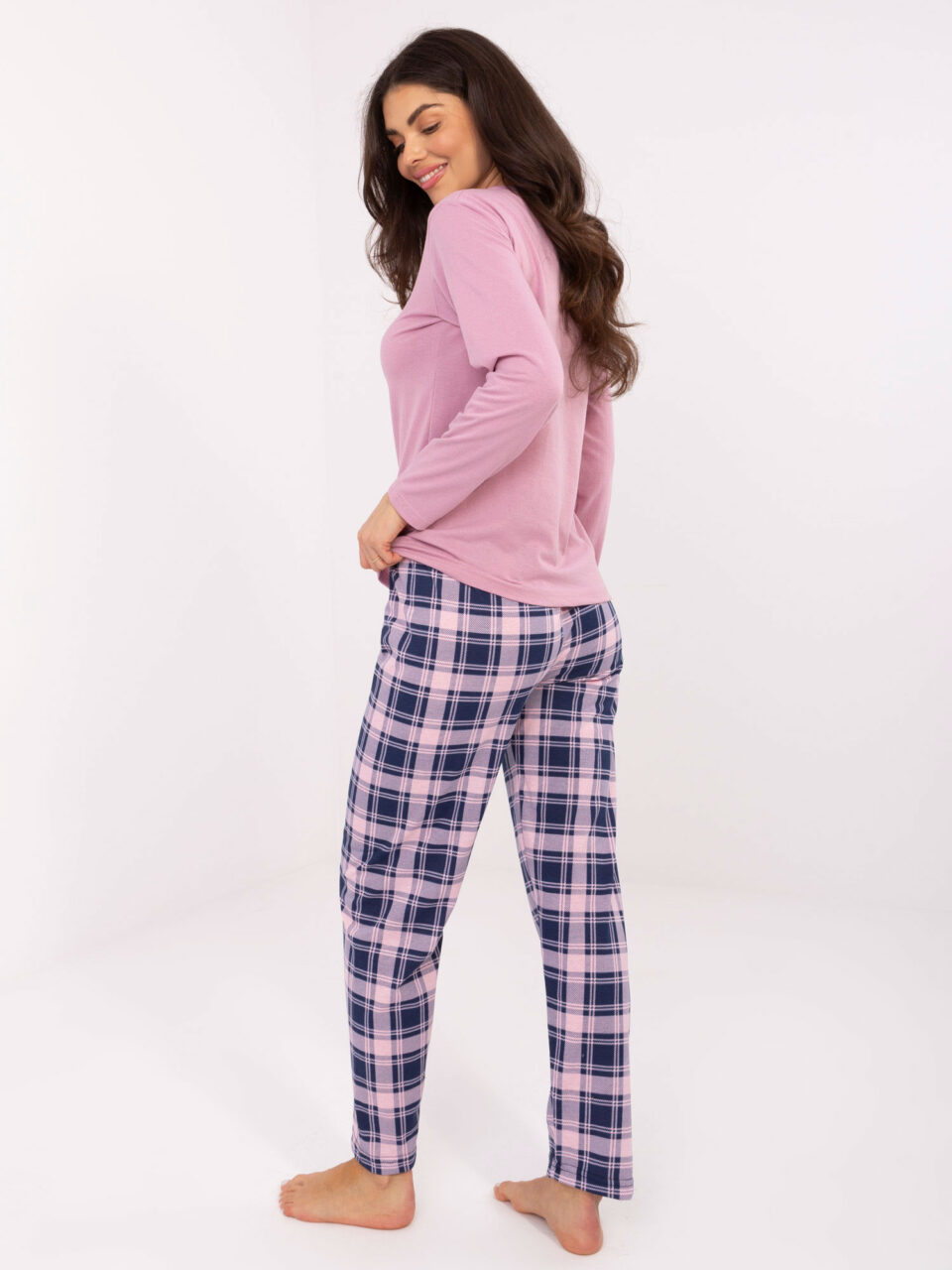 Шикозна пижама – Тъмно розов – 74646