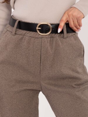 Елегантни панталони – Тъмнобежов – 73601