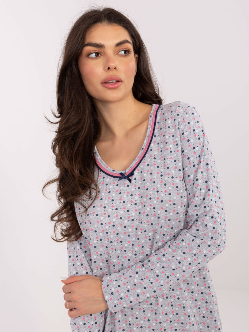 Шикозна нощна риза – Сив – 74370