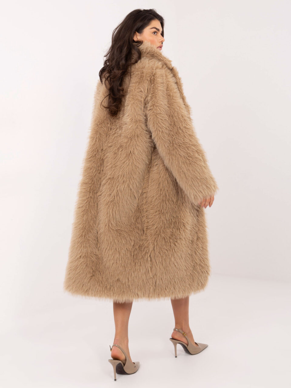 Елегантен плащ – Бежов – 081262