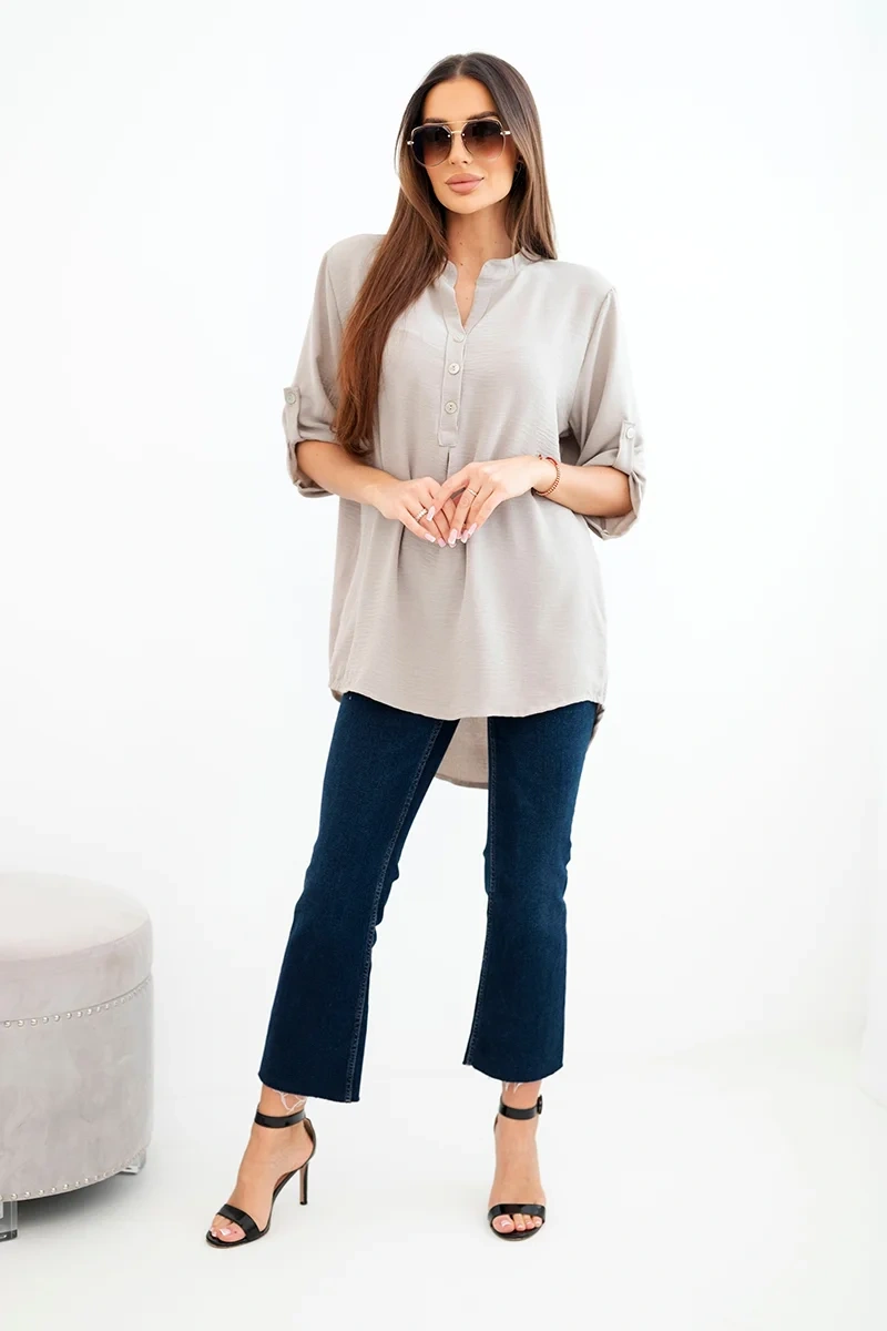 Blouse with a longer back fango-2